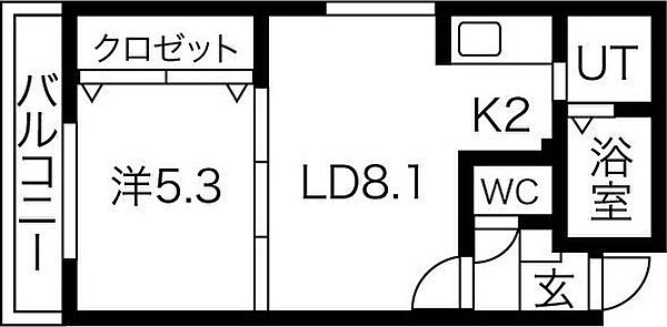 ctyrezidence南6条 303｜北海道札幌市中央区南六条西14丁目(賃貸マンション1LDK・3階・36.27㎡)の写真 その3