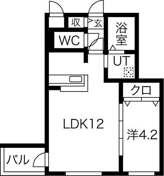 voyage円山 107｜北海道札幌市中央区北二条西21丁目(賃貸マンション1LDK・1階・37.04㎡)の写真 その3