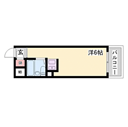 GSハイム元町 ワンルームの間取図画像