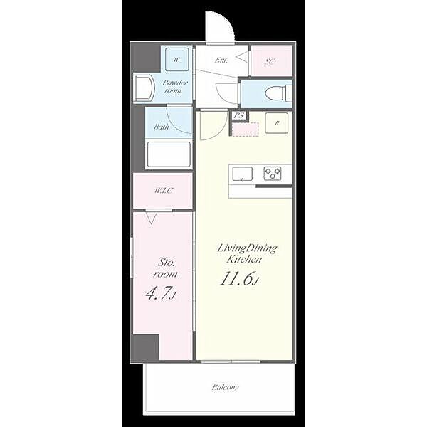 向陵東町1丁PJ ｜大阪府堺市堺区向陵東町1丁(賃貸マンション1LDK・11階・40.05㎡)の写真 その2