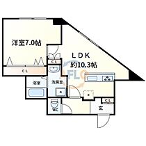 大拓ハイツ12  ｜ 大阪府大阪市阿倍野区阿倍野筋5丁目（賃貸マンション1LDK・1階・41.40㎡） その2