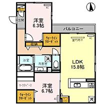 GRACA（グラサ）  ｜ 大阪府大阪市住吉区南住吉1丁目（賃貸アパート2LDK・2階・72.07㎡） その2