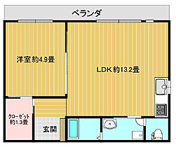 帝塚山グリーンレジデンス  ｜ 大阪府大阪市阿倍野区帝塚山1丁目（賃貸マンション1LDK・3階・48.63㎡） その2