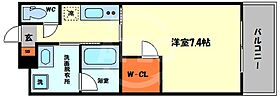 シティヒルズブライトIII  ｜ 大阪府大阪市阿倍野区阪南町7丁目（賃貸マンション1K・2階・25.32㎡） その2