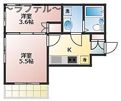 埼玉県所沢市小手指台36-14（賃貸アパート2K・2階・35.00㎡） その2