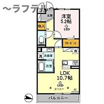 埼玉県入間市下藤沢1丁目（賃貸アパート1LDK・2階・41.70㎡） その2