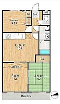 埼玉県所沢市緑町3丁目24-21（賃貸マンション3LDK・2階・57.42㎡） その2