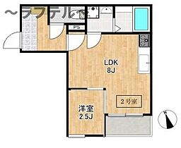 埼玉県所沢市旭町2-6（賃貸アパート1LDK・3階・27.50㎡） その2