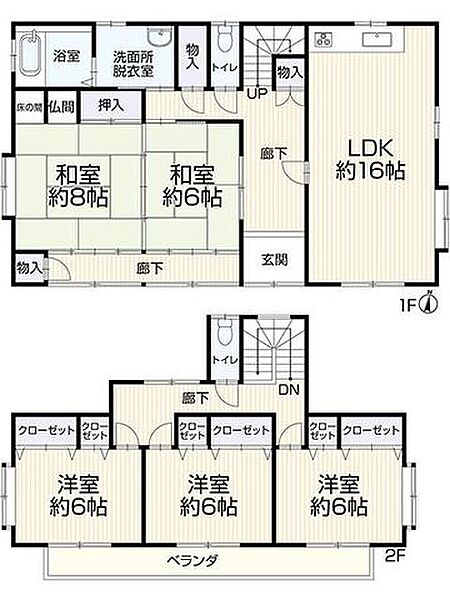間取りを拡大表示