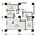 間取り：3LDK、価格1億1500万円、専有面積102.63m2、バルコニー面積46.7m2