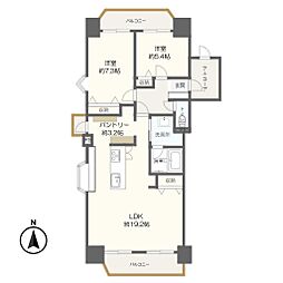 テラスノバ穂積 2SLDKの間取図画像