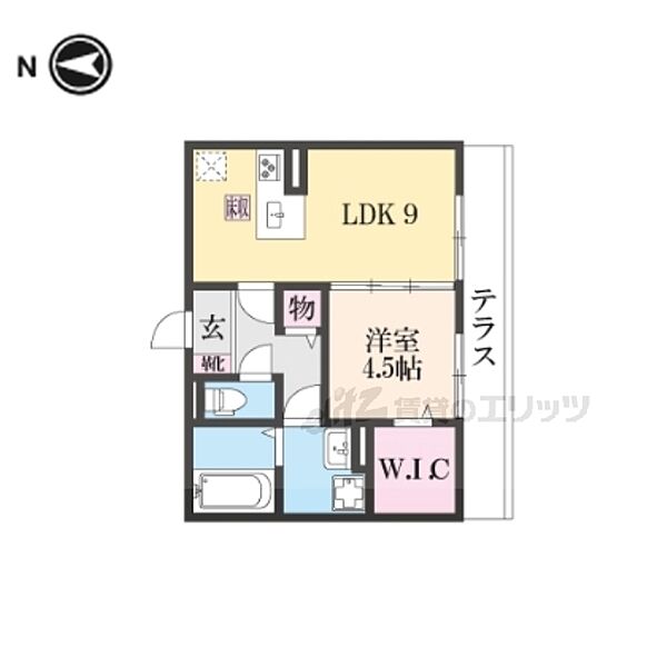 シュエット 102｜奈良県奈良市大安寺6丁目(賃貸アパート1LDK・1階・40.05㎡)の写真 その2