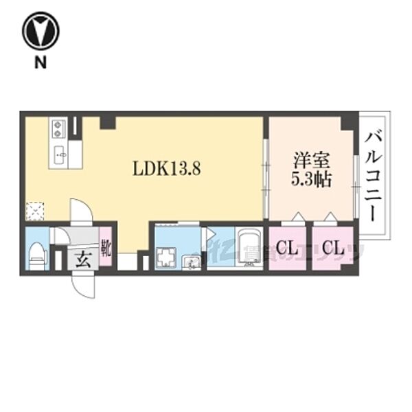 ＡＲＣＥＮＣＵＥＬＣＯＵＲＴ橿原神宮前 202｜奈良県橿原市見瀬町(賃貸マンション1LDK・2階・45.11㎡)の写真 その2