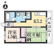 クリスタルハイツ 205 ｜ 奈良県橿原市見瀬町（賃貸アパート2K・2階・38.00㎡） その2