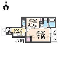 エナジー陸番館 102 ｜ 奈良県橿原市縄手町（賃貸アパート1K・1階・31.65㎡） その2