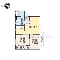 フォーレス宮古 101 ｜ 奈良県磯城郡田原本町大字宮古（賃貸アパート2LDK・1階・51.87㎡） その1