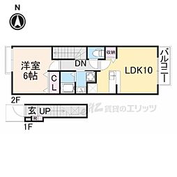 エクセルコートA 1LDKの間取図画像