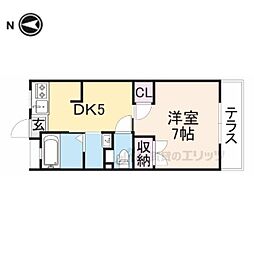 サントピア 1DKの間取図画像