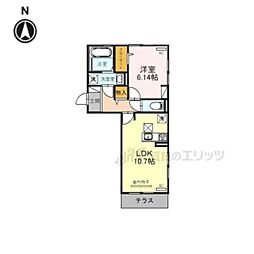 トゥールモンド城殿 1LDKの間取図画像