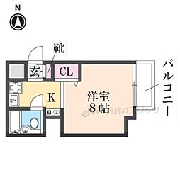 フォート・ボイヤール神宮前 ワンルームの間取図画像