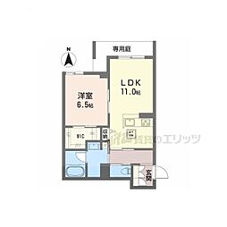 シャーメゾン ジュネス 1LDKの間取図画像