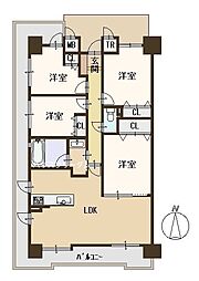 東急ドエルアルス堺フェニックス 3LDKの間取図画像