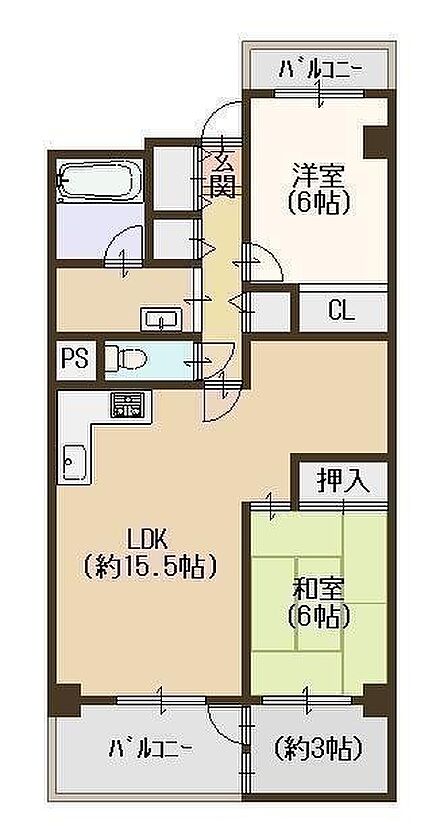2LDK+サンルーム♪