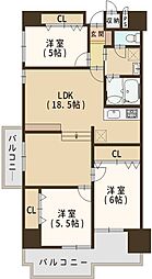 間取図画像 3LDK