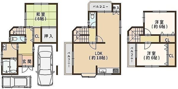 間取りを拡大表示