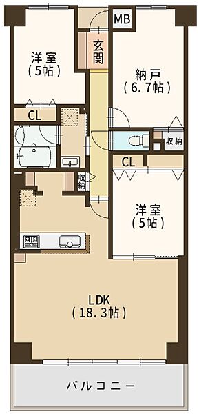 間取りを拡大表示