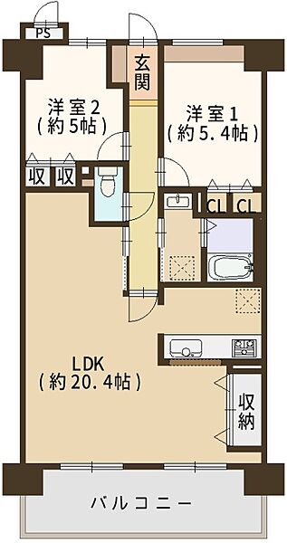 間取りを拡大表示