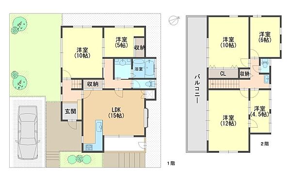間取りを拡大表示