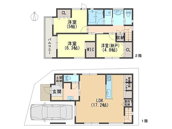 間取りを拡大表示