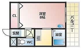 エルベ27  ｜ 大阪府羽曳野市島泉1丁目（賃貸マンション1K・4階・27.00㎡） その2