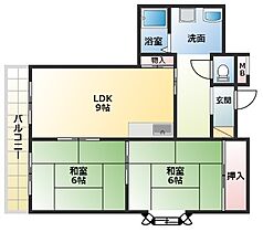 新栄プロパティー恵我之荘  ｜ 大阪府羽曳野市恵我之荘2丁目（賃貸マンション2LDK・3階・50.00㎡） その2