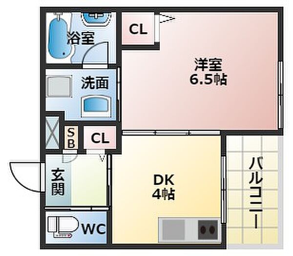 Liberty大井 ｜大阪府藤井寺市大井5丁目(賃貸アパート1DK・1階・26.98㎡)の写真 その2