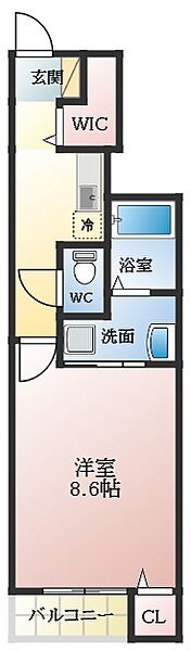 グランディール高鷲II ｜大阪府羽曳野市高鷲6丁目(賃貸アパート1K・1階・32.25㎡)の写真 その2