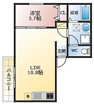 Fstyle 柏原・田辺  ｜ 大阪府柏原市田辺1丁目（賃貸アパート1LDK・1階・33.37㎡） その2