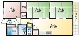 メゾン藤井寺  ｜ 大阪府藤井寺市恵美坂1丁目（賃貸マンション3LDK・3階・65.00㎡） その2