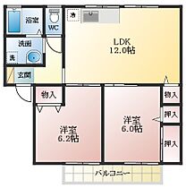 シャルマンコートC棟  ｜ 大阪府羽曳野市東阪田（賃貸アパート2LDK・2階・55.21㎡） その2