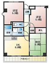 尾崎コーポ  ｜ 大阪府富田林市加太3丁目（賃貸マンション3LDK・2階・53.00㎡） その2