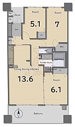 間取図画像 3LDK