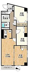 梅島コーポ 3LDKの間取図画像