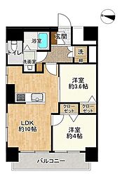五反野ダイヤモンドマンション 1LDKの間取図画像