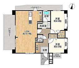 ライオンズステージ立石 2LDKの間取図画像