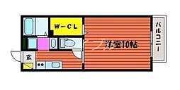 カフェテリアワケ3 1Kの間取図画像