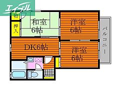 ぼくんちPart3 3DKの間取図画像
