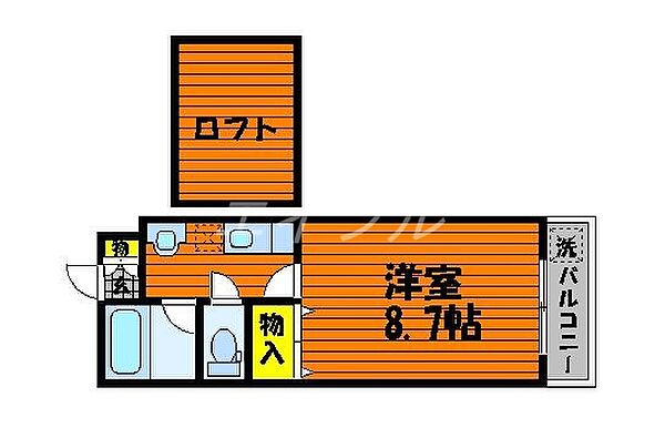 Ｍ-1ハウス ｜岡山県岡山市南区妹尾(賃貸アパート1K・2階・24.85㎡)の写真 その2
