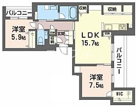 カーサ・カリダ  ｜ 岡山県岡山市北区田中（賃貸マンション2LDK・3階・75.00㎡） その2