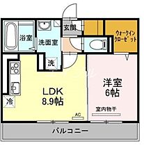 プルミエ　Ａ棟  ｜ 岡山県岡山市北区北長瀬本町（賃貸アパート1LDK・3階・40.00㎡） その2